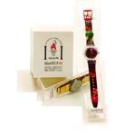 Acrylic display stands for Swatch watches heat-bent and glued